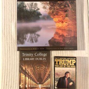 Lot of 3 Books, Illinois Seasons, trinity college & Trump Book